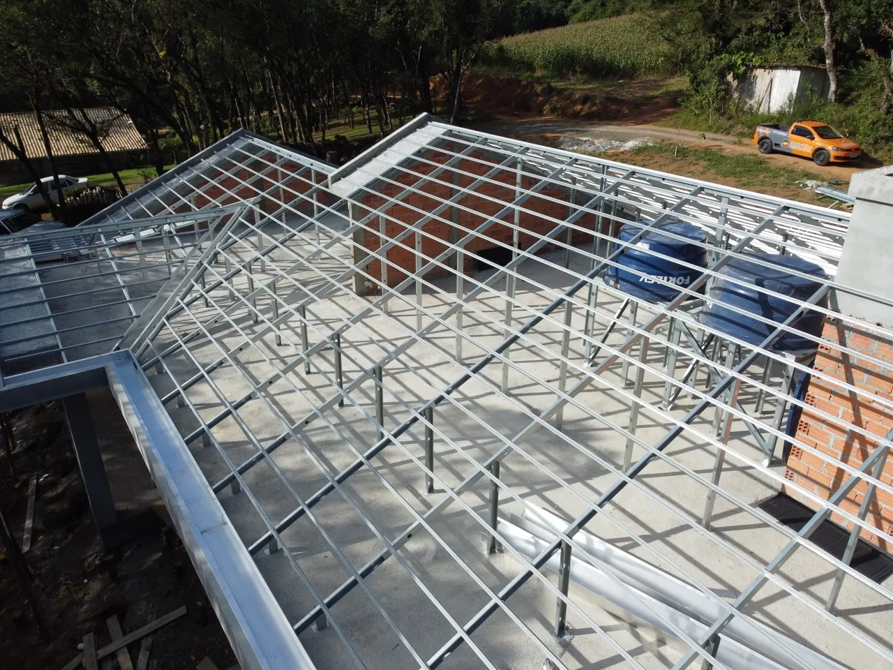 Casa com estrutura metálica Steel Frame